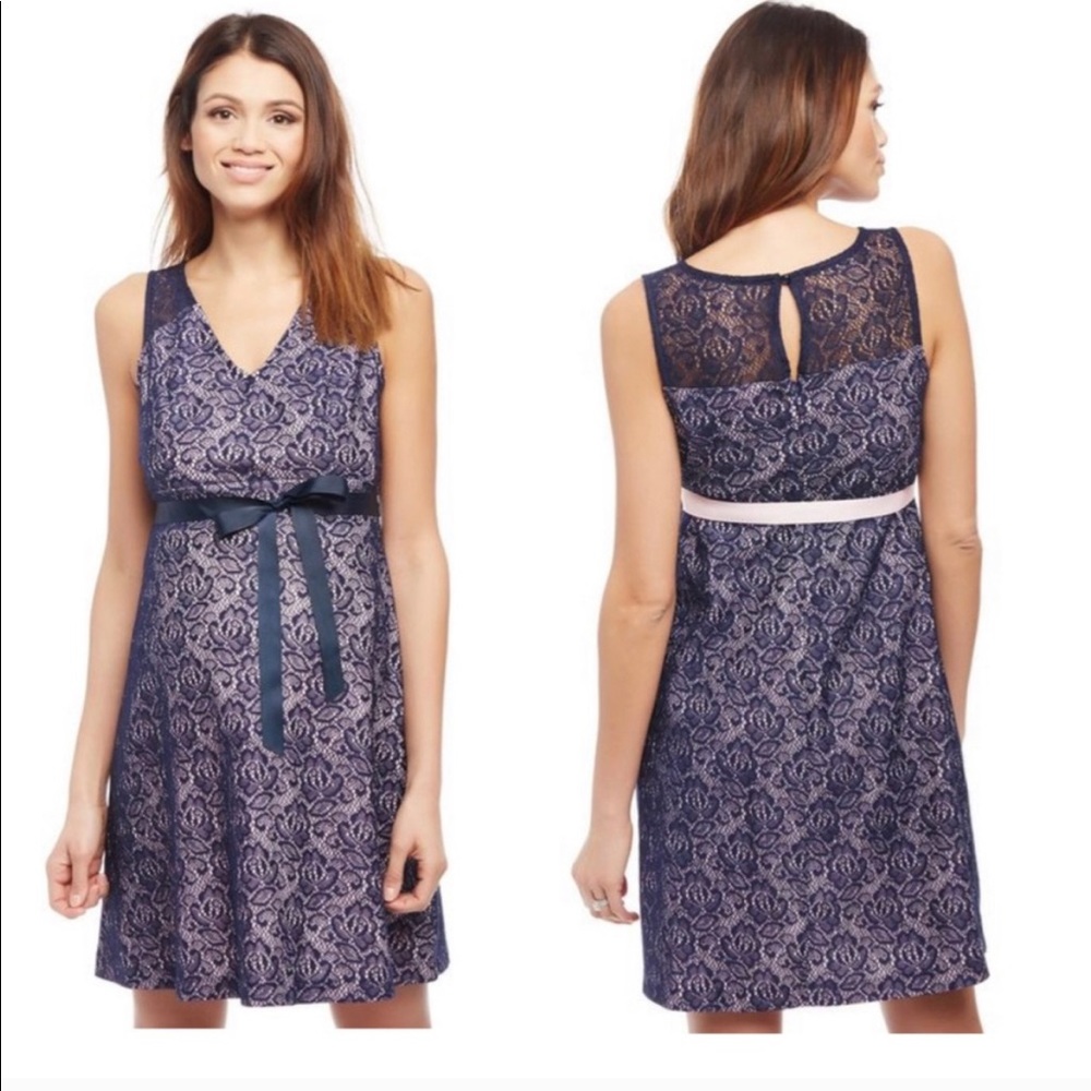 Motherhood Maternity sz small gender reveal dress